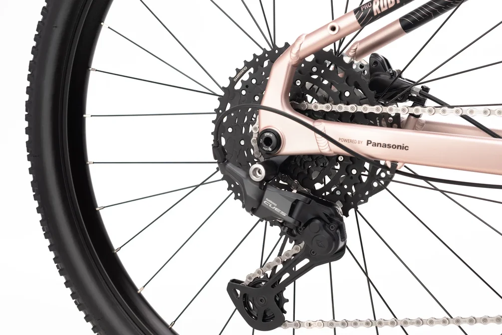 Elektrický horský bicykel CTM RUBY GX Pro - matná staroružová