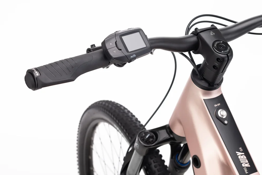 Elektrický horský bicykel CTM RUBY GX Pro - matná staroružová