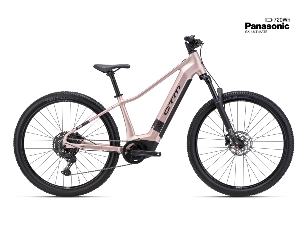 Elektrický horský bicykel CTM RUBY GX Pro - matná staroružová