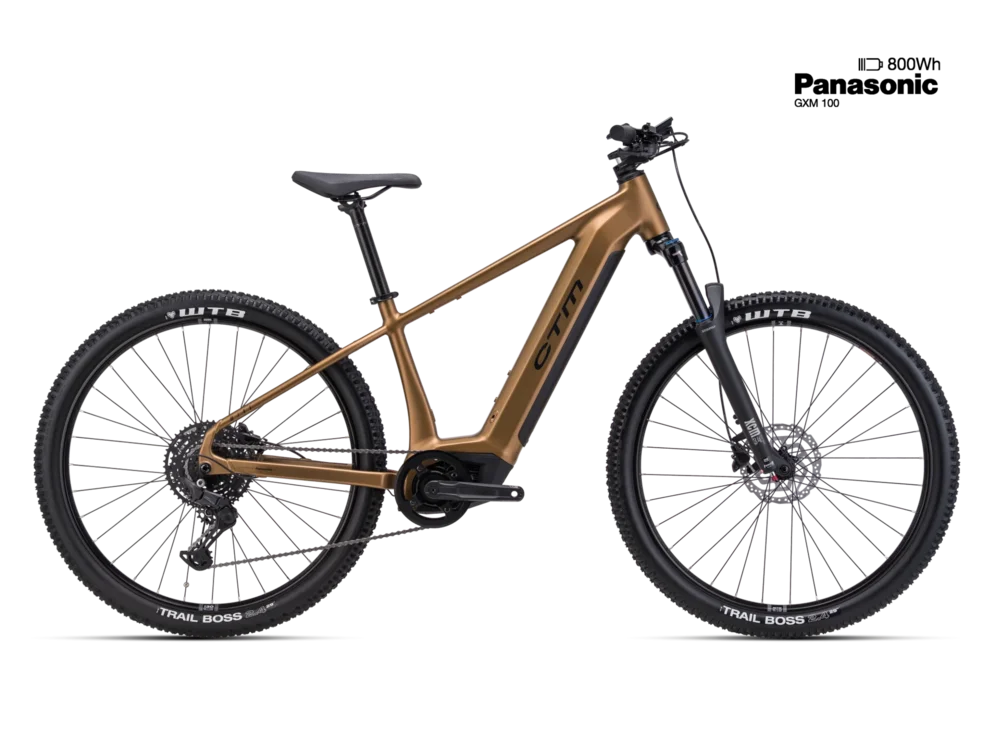 Elektrický horský bicykel CTM WIRE GX - matná zlatá