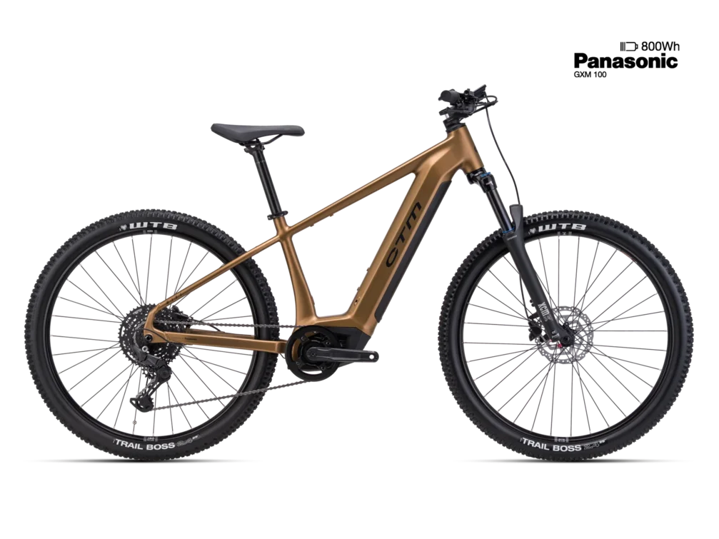 Elektrický horský bicykel CTM WIRE GX - matná zlatá