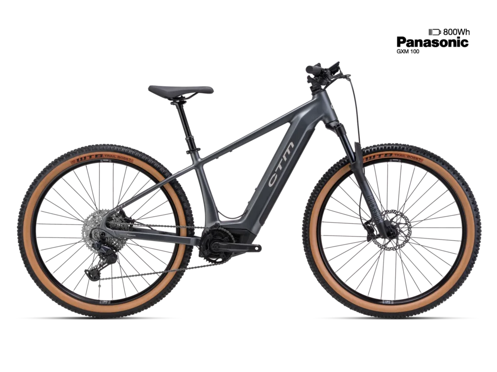 Elektrický horský bicykel CTM WIRE GX Pro - matná antracitová