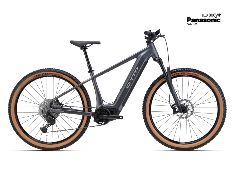 Elektrický horský bicykel CTM WIRE GX Pro - matná antracitová