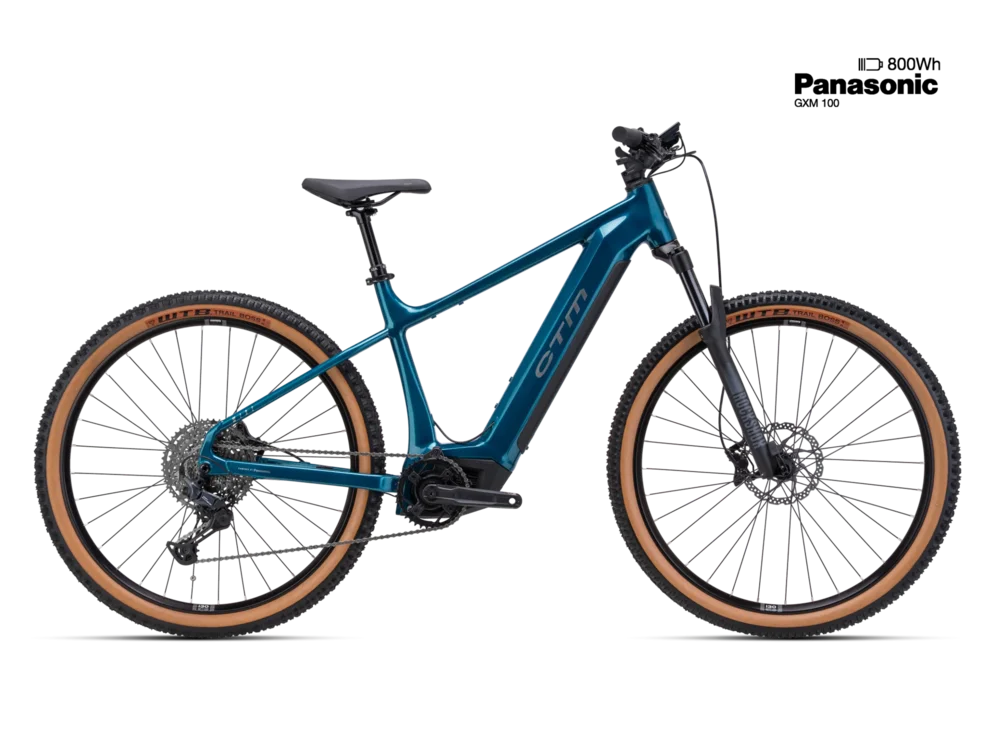Elektrický horský bicykel CTM WIRE GX Pro - petrolejová