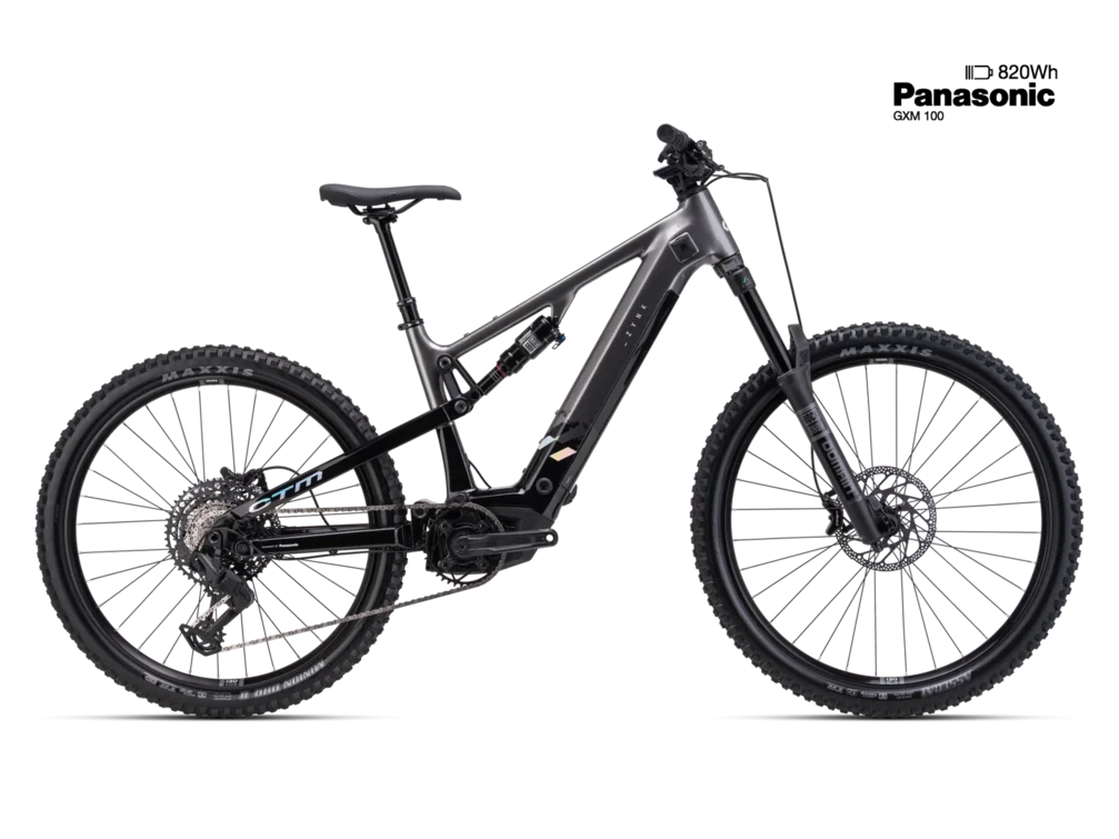 Elektrický horský bicykel CTM ZYNK GX Pro - čierna / matná šedá