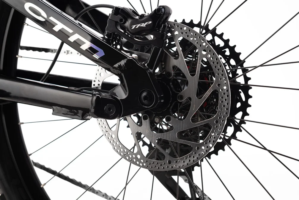 Elektrický horský bicykel CTM ZYNK GX Pro - čierna / matná šedá