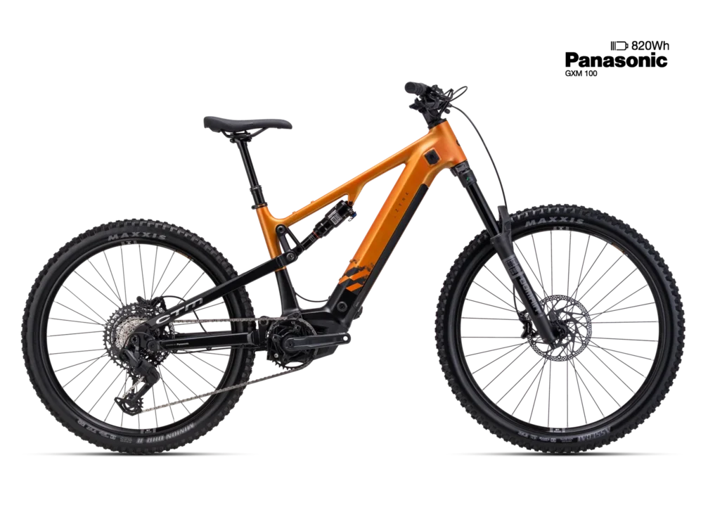 Elektrický horský bicykel CTM ZYNK GX Pro - matná čierna / matná oranžová
