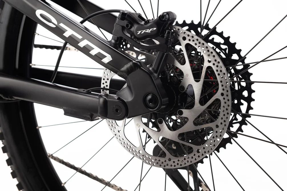 Elektrický horský bicykel CTM ZYNK GX Pro - matná čierna / matná oranžová