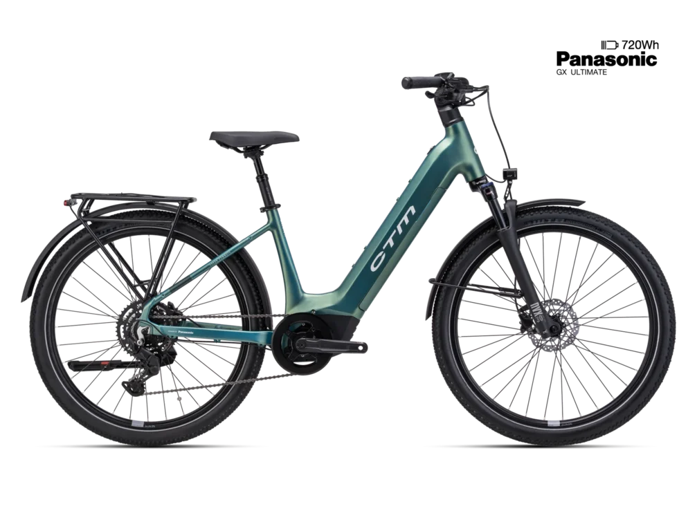Elektrický mestský bicykel CTM METRIC GX 2.0 - matná chameleon zelená