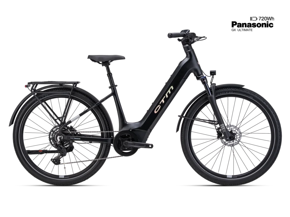 Elektrický mestský bicykel CTM METRIC GX 2.0 - matná čierna