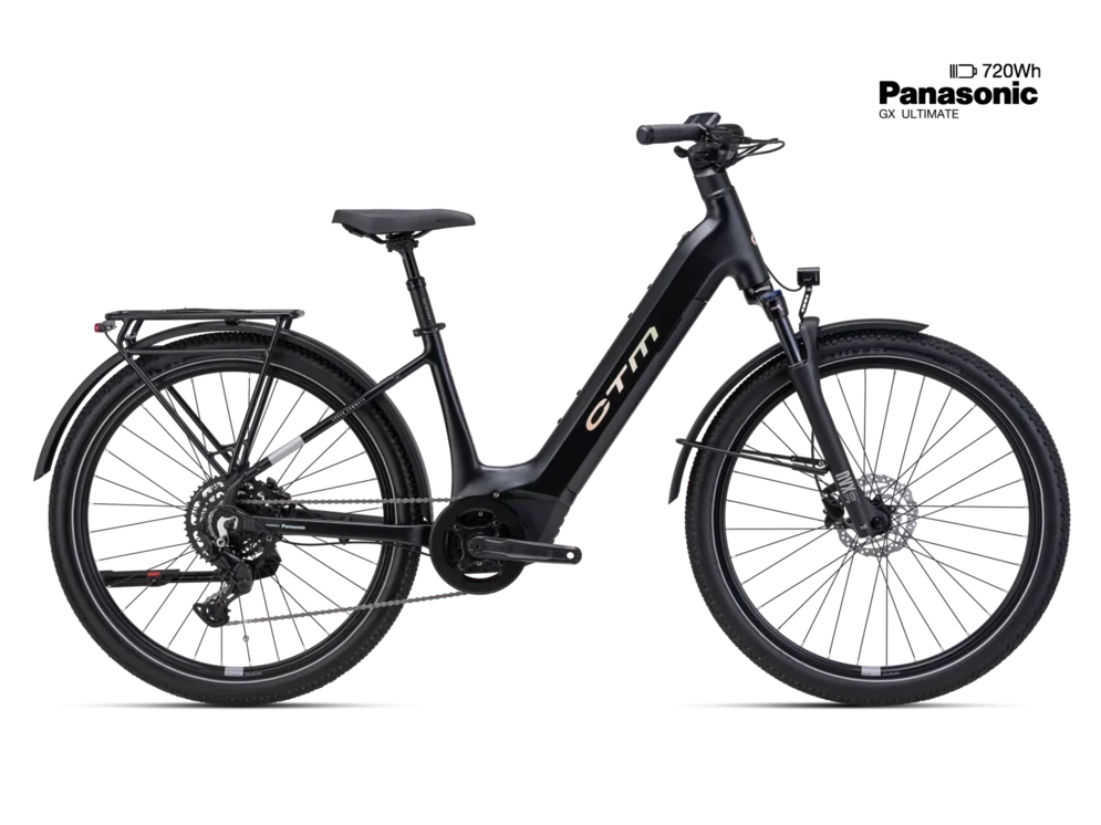 Elektrický mestský bicykel CTM METRIC GX 2.0 - matná čierna