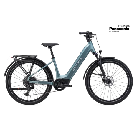 Elektrický mestský bicykel CTM METRIC GX 2.0 - matná sivozelená