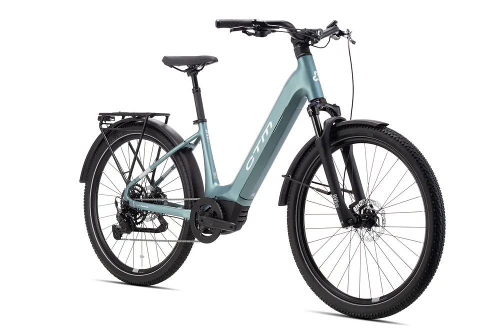 Elektrický mestský bicykel CTM METRIC GX 2.0 - matná sivozelená
