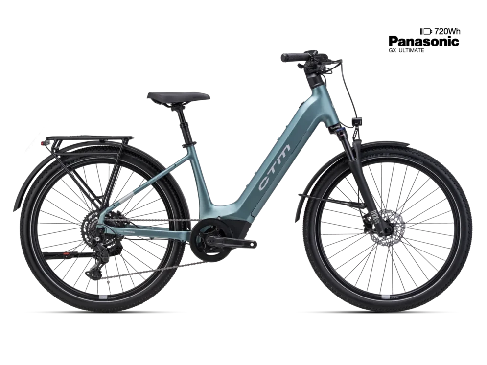 Elektrický mestský bicykel CTM METRIC GX 2.0 - matná sivozelená