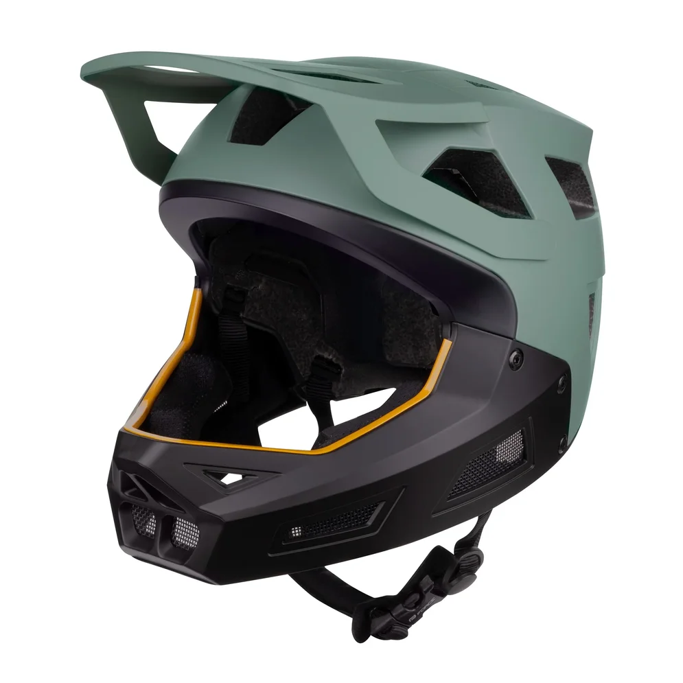 helmet FORCE DROP downhill, zelená