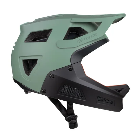 helmet FORCE DROP downhill, zelená