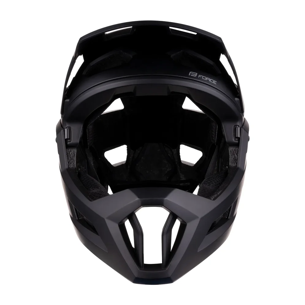helmet FORCE VENOM downhill, čierna