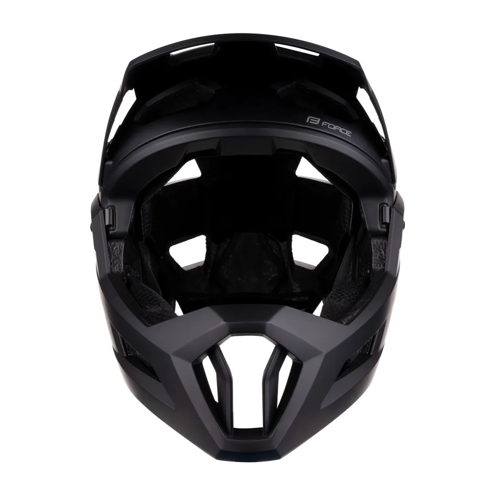 helmet FORCE VENOM downhill, čierna