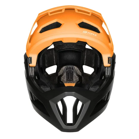 helmet FORCE VENOM downhill, oranžová