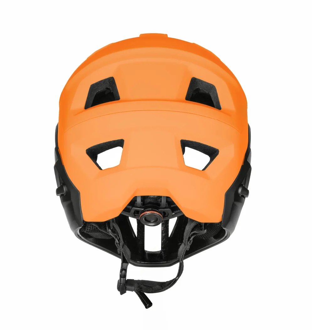 helmet FORCE VENOM downhill, oranžová