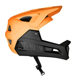 helmet FORCE VENOM downhill, oranžová