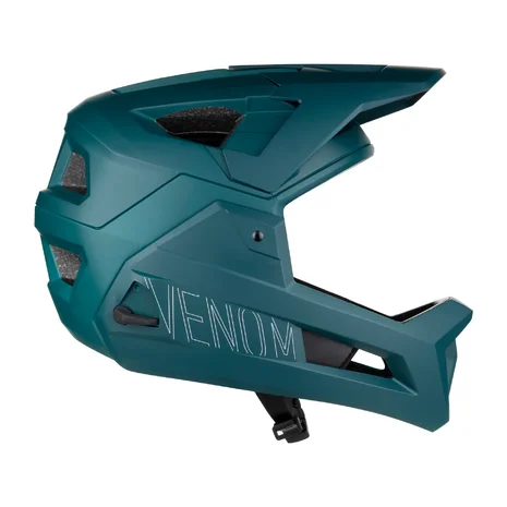 helmet FORCE VENOM downhill, petrolejová