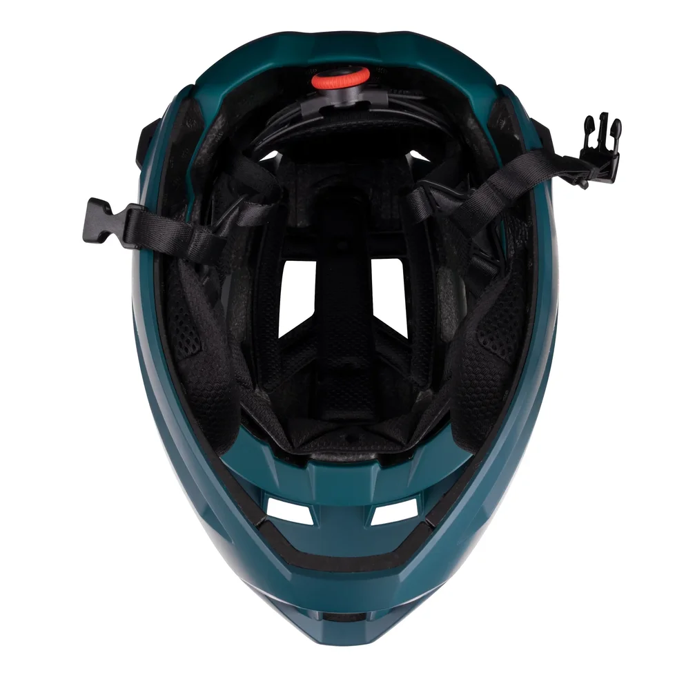 helmet FORCE VENOM downhill, petrolejová