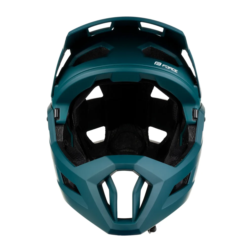 helmet FORCE VENOM downhill, petrolejová