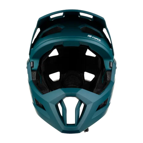 helmet FORCE VENOM downhill, petrolejová
