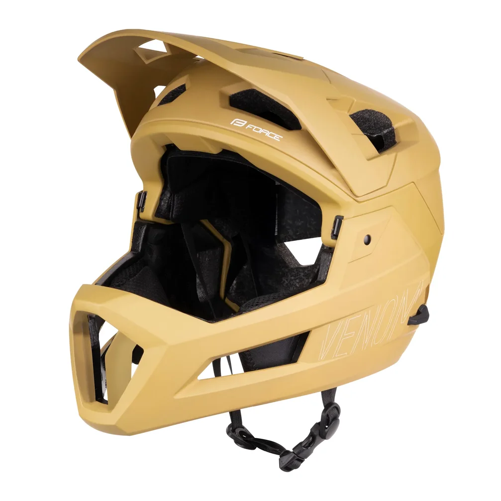 helmet FORCE VENOM downhill, piesková
