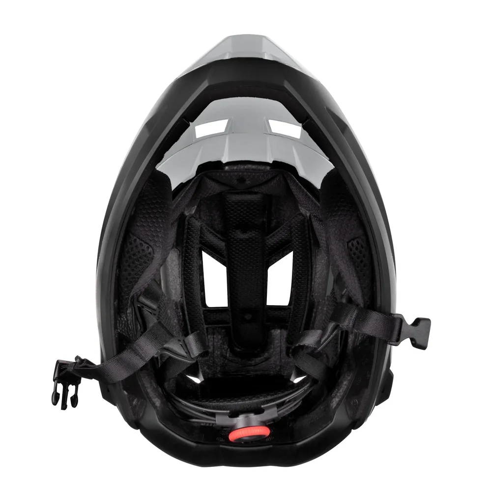 helmet FORCE VENOM downhill, šedo-čierna