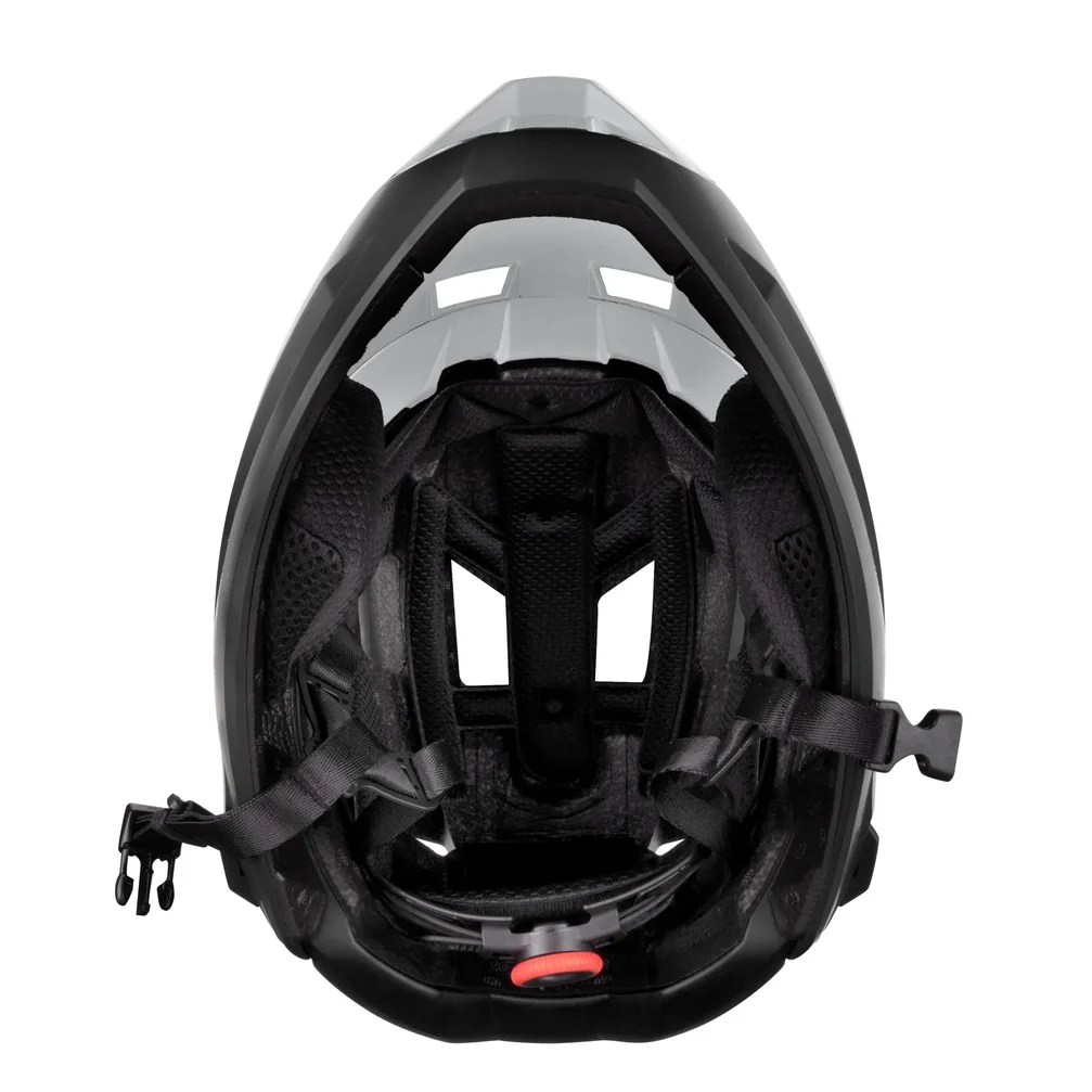 helmet FORCE VENOM downhill, šedo-čierna