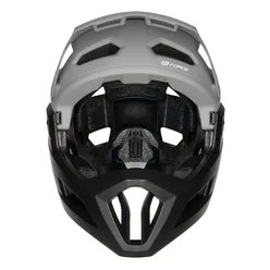 helmet FORCE VENOM downhill, šedo-čierna