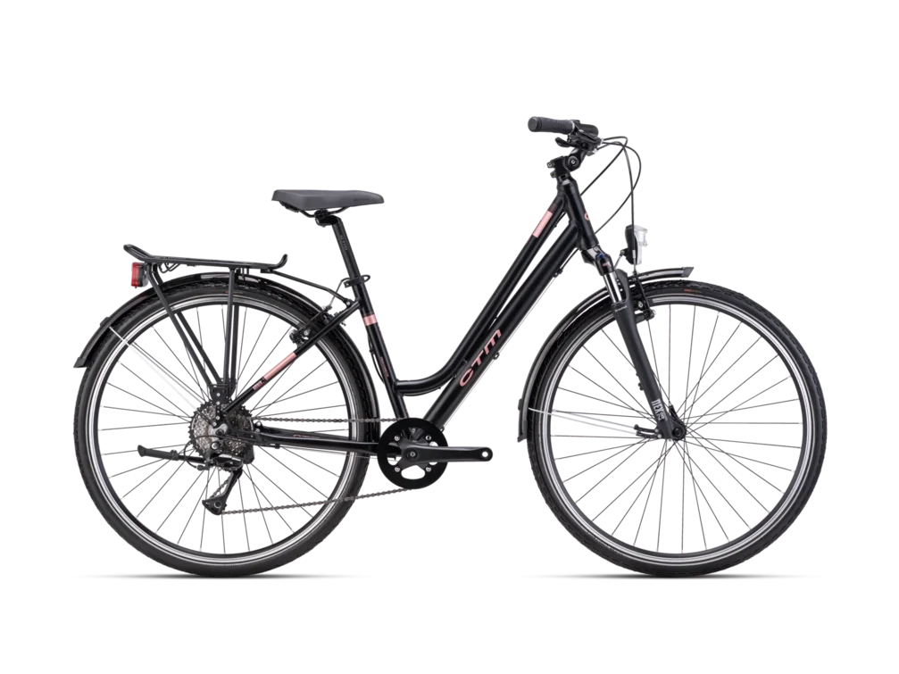 Mestský bicykel CTM AMBER matná čierna