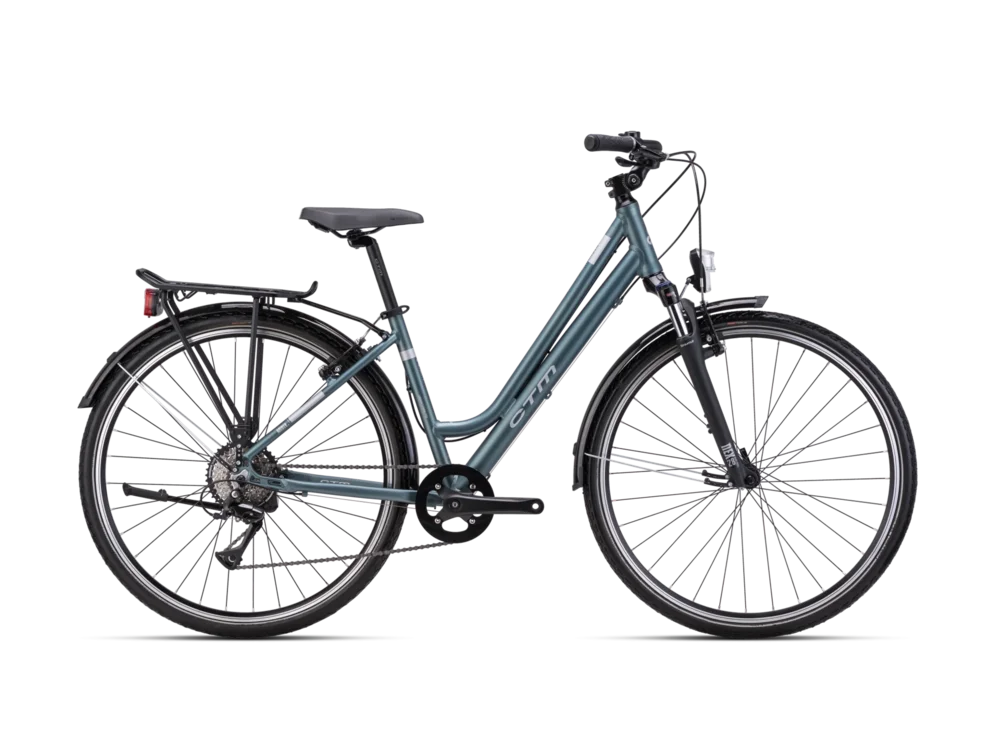 Mestský bicykel CTM AMBER matná sivozelená