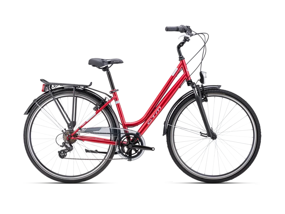 Mestský bicykel CTM FLORENCE matná bordová