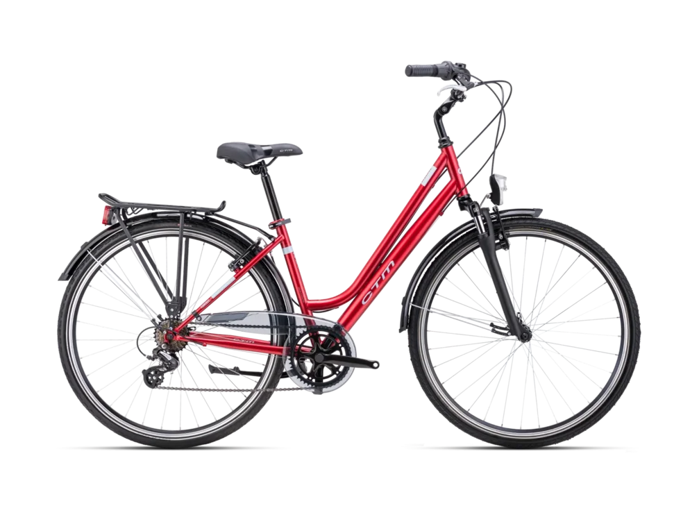 Mestský bicykel CTM FLORENCE matná bordová