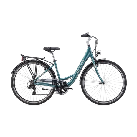 Mestský bicykel CTM NANCY matná sivozelená