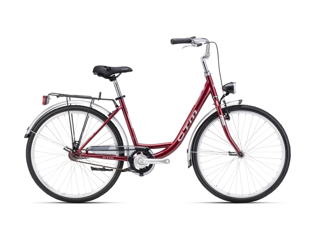 Mestský bicykel CTM OLIVIA 1.0 bordová perleť