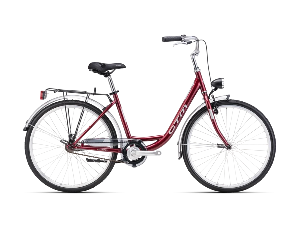 Mestský bicykel CTM OLIVIA 1.0 bordová perleť
