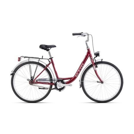 Mestský bicykel CTM OLIVIA 1.0 bordová perleť