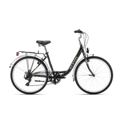 Mestský bicykel CTM OLIVIA 2.0 matná čierna