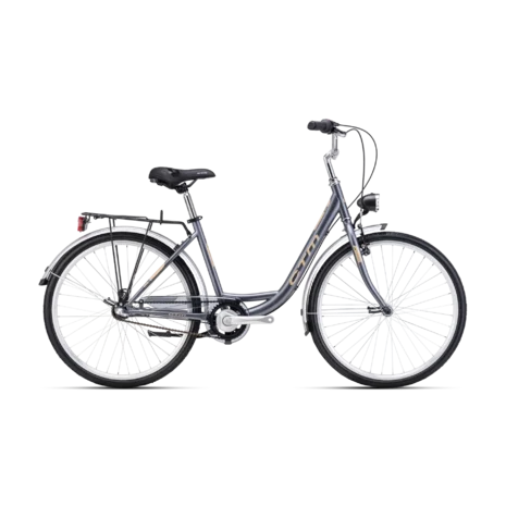 Mestský bicykel CTM OLIVIA 3.0 matná tmavosivá