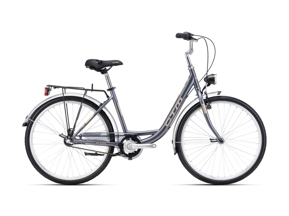 Mestský bicykel CTM OLIVIA 3.0 matná tmavosivá