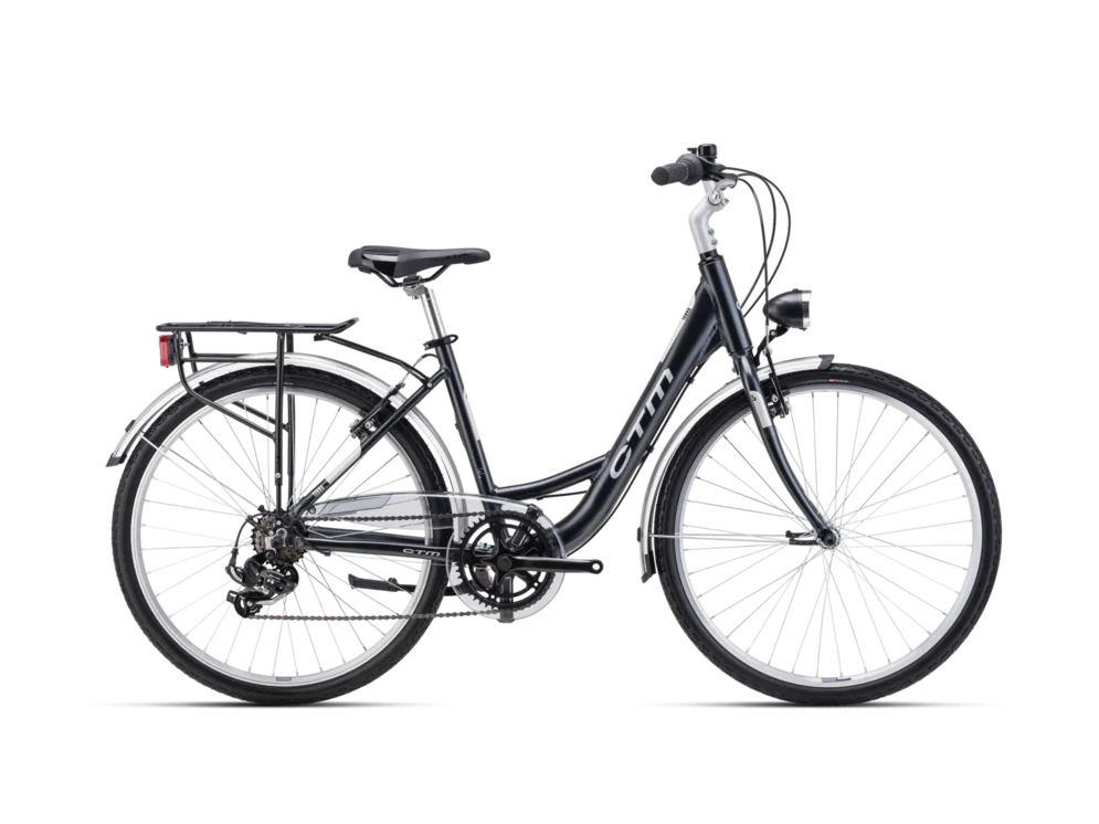 Mestský bicykel CTM TERRA matná čierna